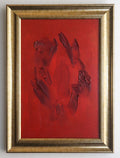 Rosso e oro. Oil on medium-density fiberboard. Leonardo Glauso. 2026.
