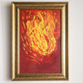 Fuoco. Oil on medium-density fiberboard. Leonardo Glauso. 2026.