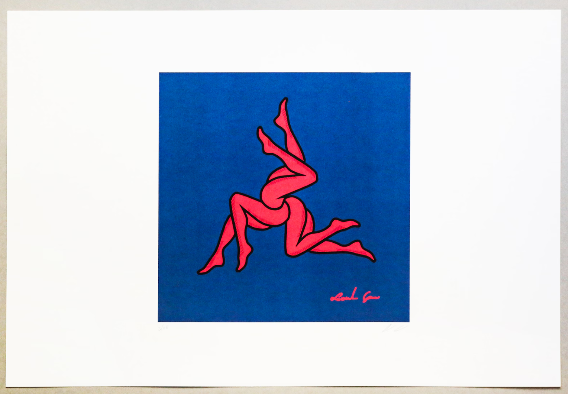 Three. Collectible work of art. Fine art print. Leonardo Glauso (1989)