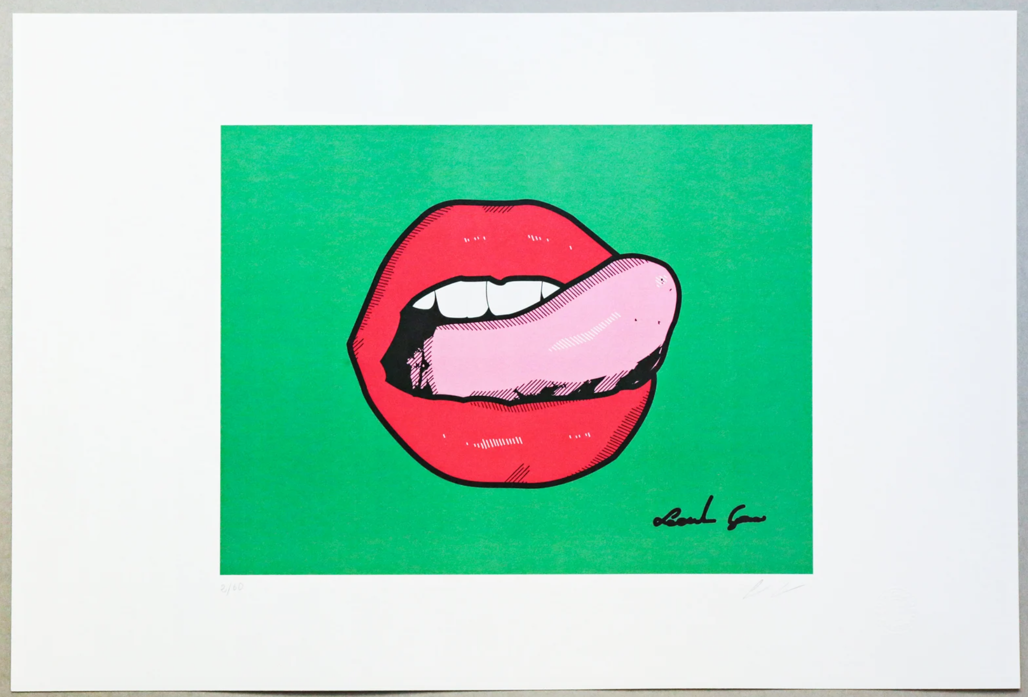 Mouth. Collectible work of art. Fine art print. Leonardo Glauso (Leonardo Glauso)
