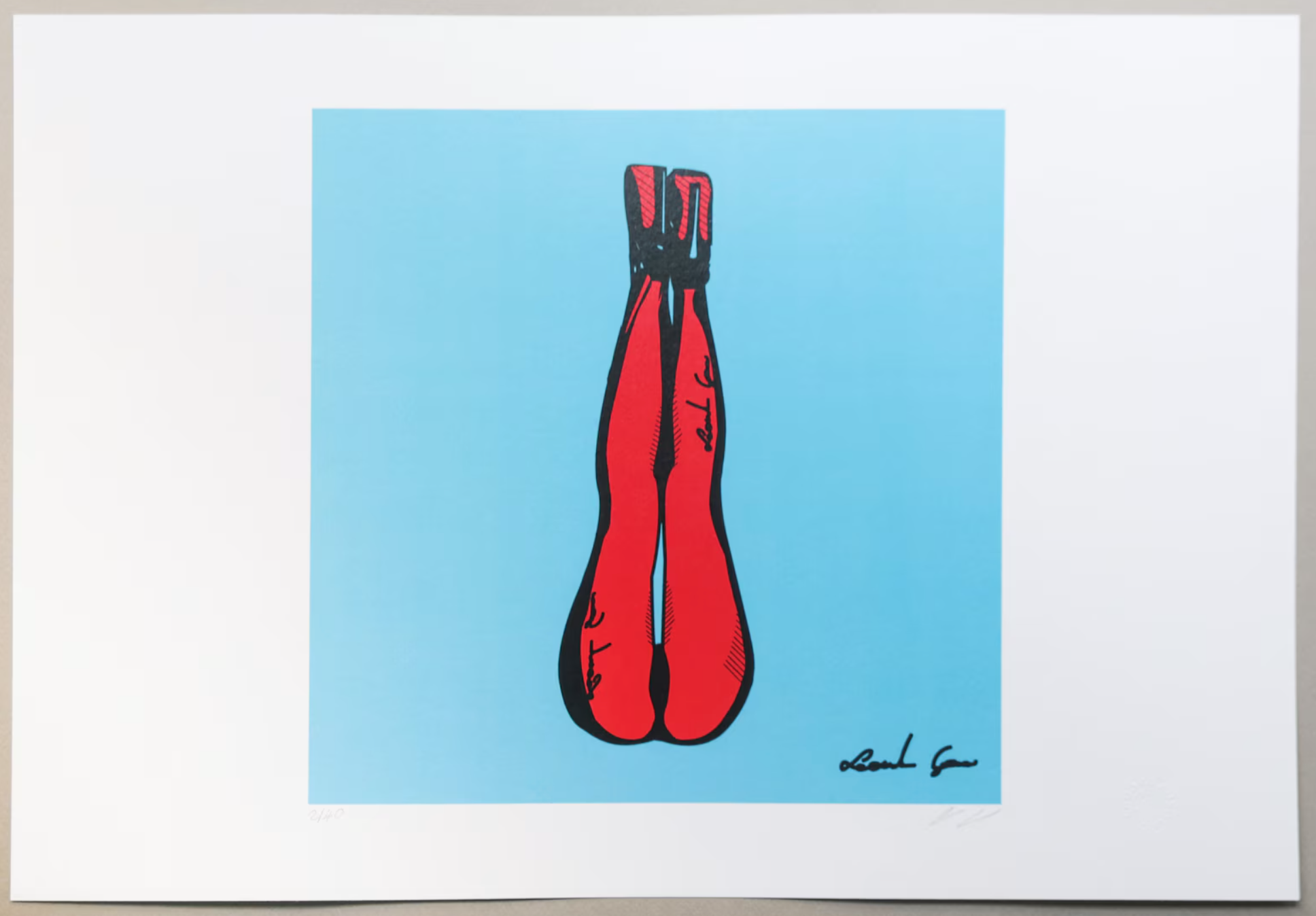 Celestial Sitting. Collectible work of art. Fine art print. Leonardo Glauso (1989)