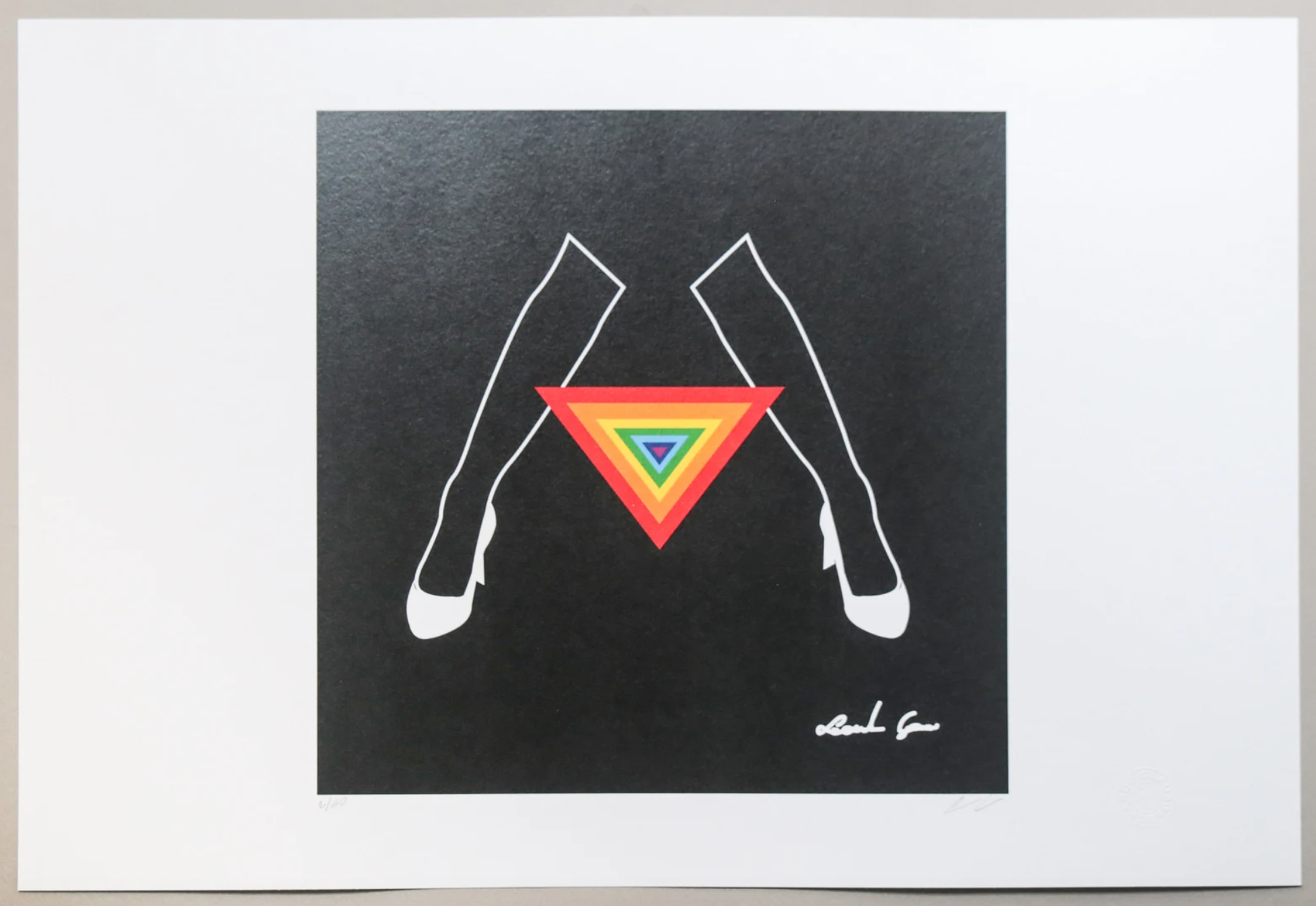 The Night Rainbow. Collectible work of art. Fine art print. Leonardo Glauso (1989)