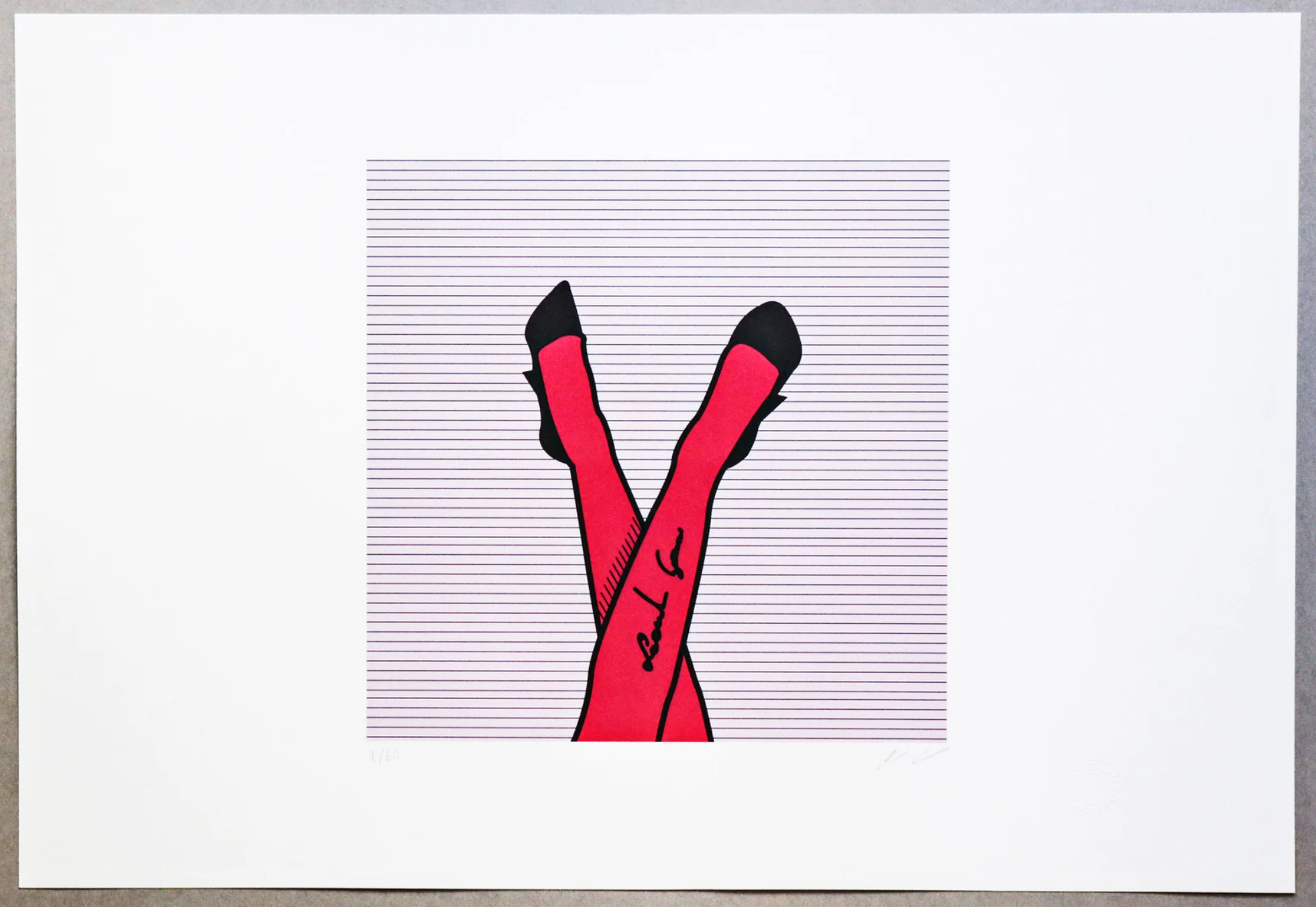 On. Collectible work of art. Fine art print. Leonardo Glauso (1989)