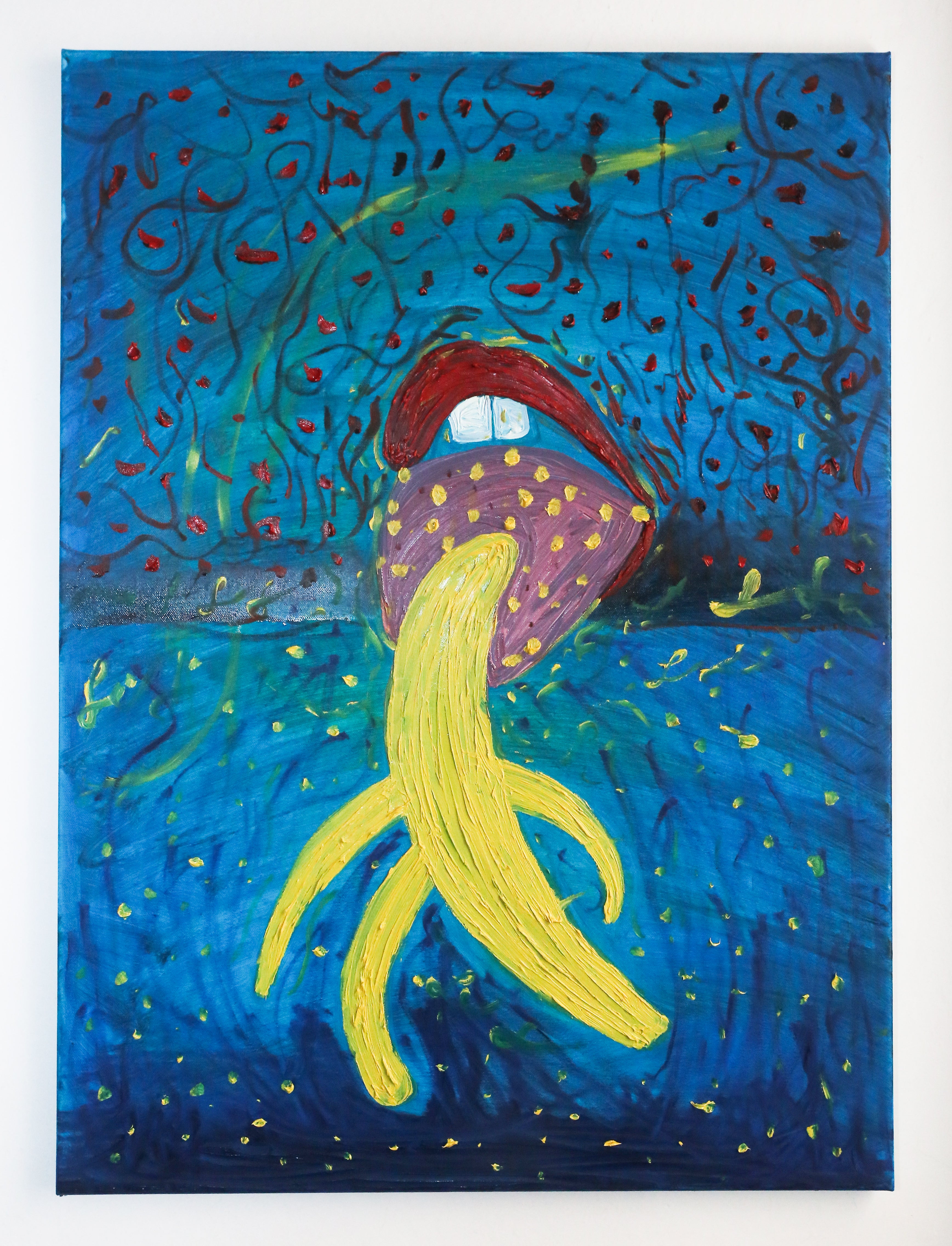 Banana. Oil on canvas. Leonardo Glauso.
